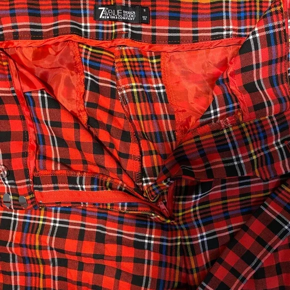 Plaid wide leg slacks - Picture 2 of 5